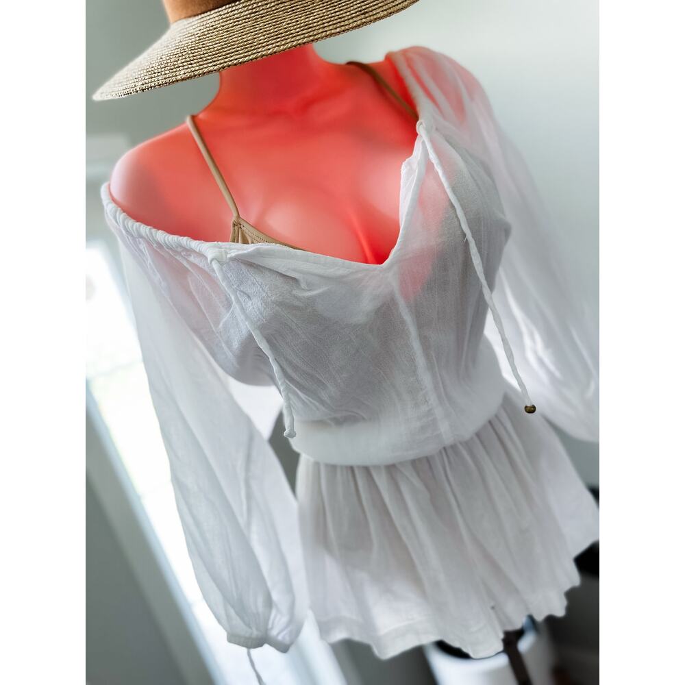 Victoria’s Secret Sun-Kissed Wanderer boho off shoulder swimsuit coverup romper - Picture 5 of 5